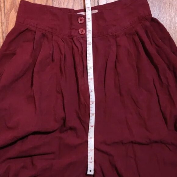 Vintage • burgundy wide-leg pants - Picture 8 of 11